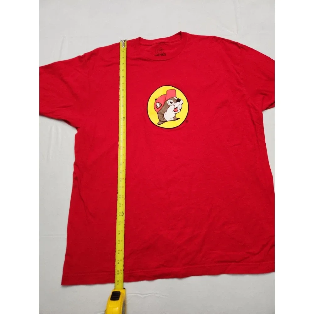 Buc-ee's Shirt Mens 2XL Red Logo Graphic Tee Beaver Mascot Travel Gas Station - Picture 4 of 8